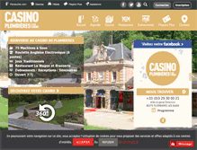 Tablet Screenshot of casinoplombieres.com